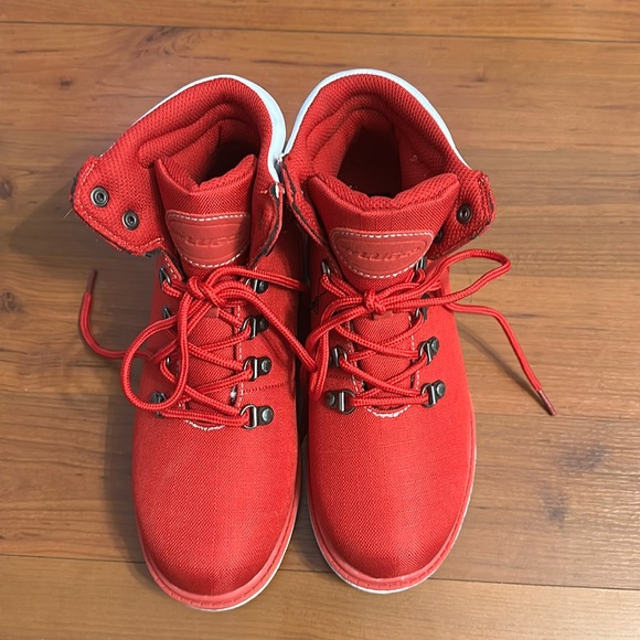 Lugz Shoes - Women’s Red Lugz Boots, Size 7, Lace Up